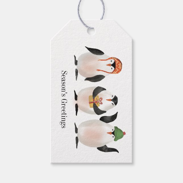 Penguins gift tags (Front)