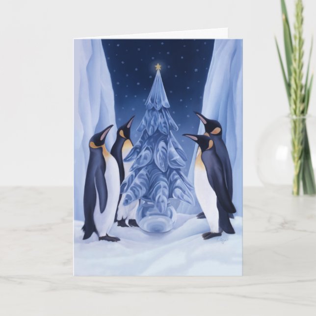 Penguins Holiday Card (Front)