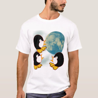 Penguins Howling at the Moon T-Shirt