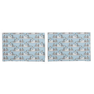 Penguins Iceberg Party Pillowcase (Blue/Navy)