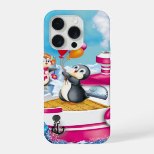 penguins in Antarctica iPhone 15 Pro Case
