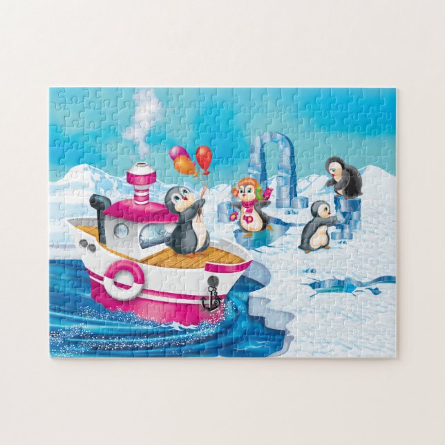 penguins in Antarctica Jigsaw Puzzle (Horizontal)