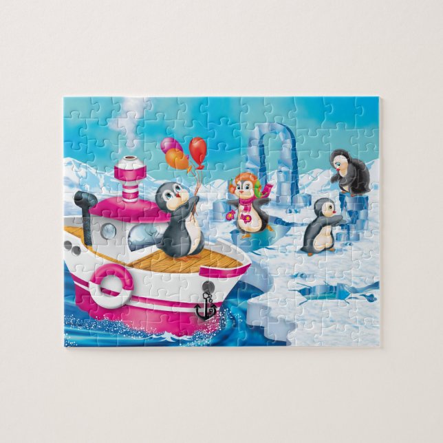 penguins in Antarctica Jigsaw Puzzle (Horizontal)