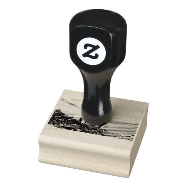 Penguins in Antarctica Rubber Stamp (Stamp)