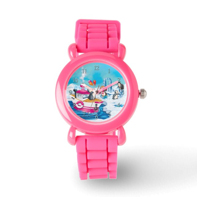 penguins in Antarctica Watch (Front)