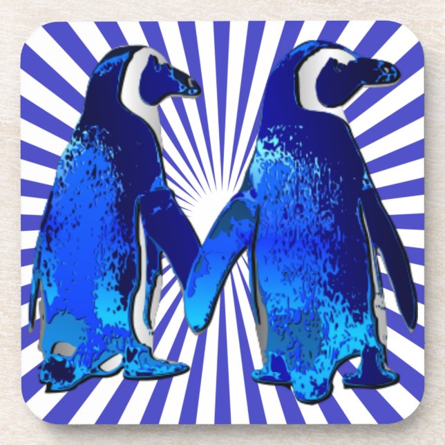 Penguins in Love - Coaster (Front)