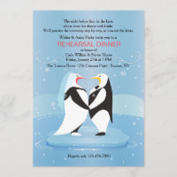 Penguins In Love Invitation