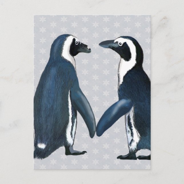 Penguins In Love Postcard (Front)