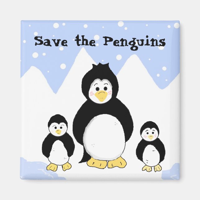 Penguins In Peril Magnet (Front)