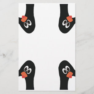 Penguins in the corner Funny and cute Stationery