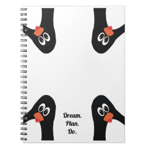 Penguins in the corner notebook