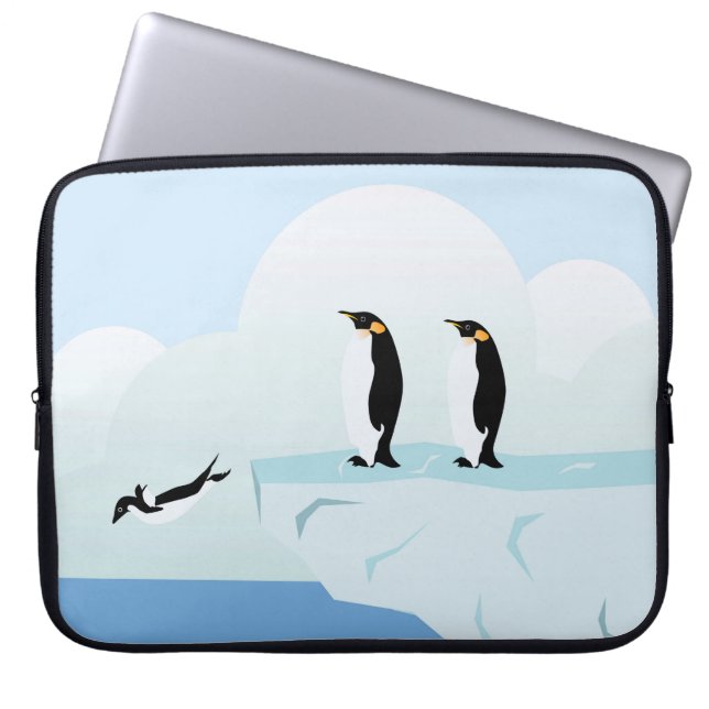 Penguins Laptop Sleeve (Front)