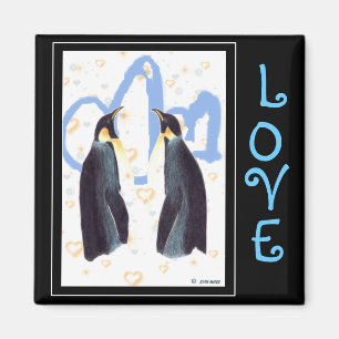 Penguins Love Magnet