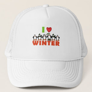Penguins Love Winter Tshirts and Gifts Trucker Hat
