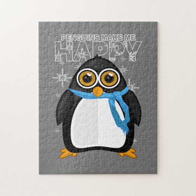 Penguins Make Me Happy Jigsaw Puzzle (Vertical)