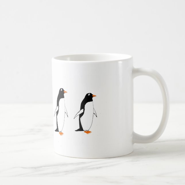 Penguins on a mug (Right)