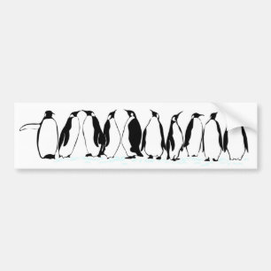 Penguins on Parade Bumper Sticker
