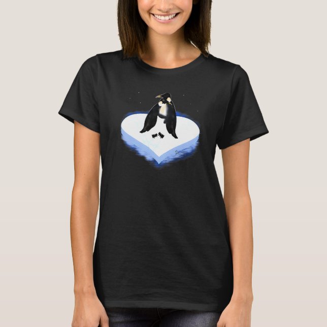 Penguins Outfit love heart Penguins partner outfit T-Shirt (Front)