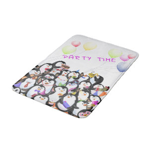 Penguins Party Bath Mat