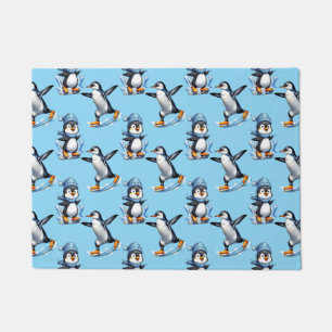 Penguins Pattern Design Doormat