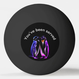 Penguins ping pong ball
