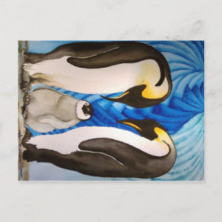 Penguins post card