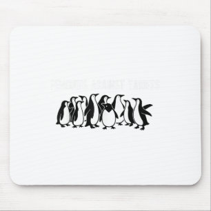 Penguins Protest Against Tariffs Funny Penguin Tar Mouse Mat