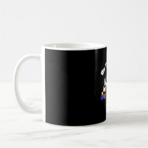 Penguins retro campfire coffee mug