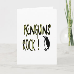 Penguins Rock! Greeting Card