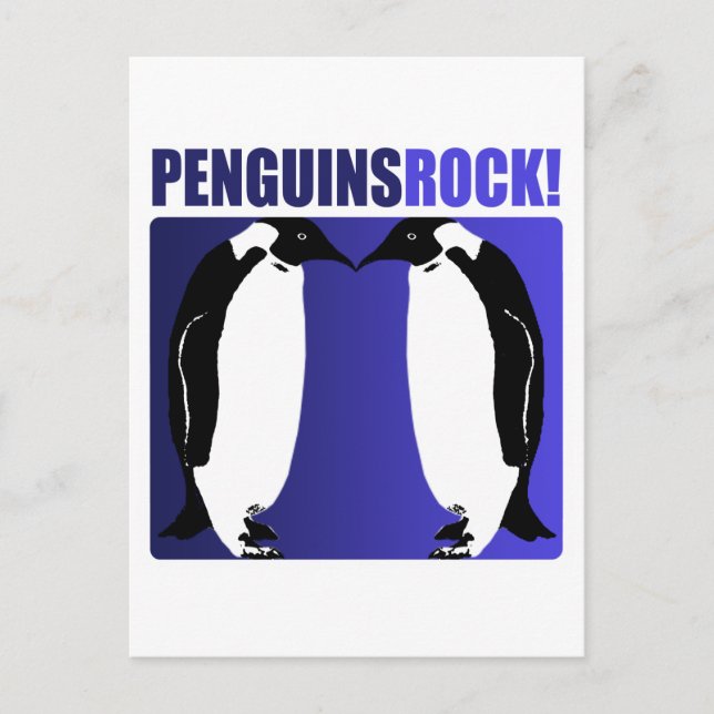 Penguins Rock! Postcard (Front)