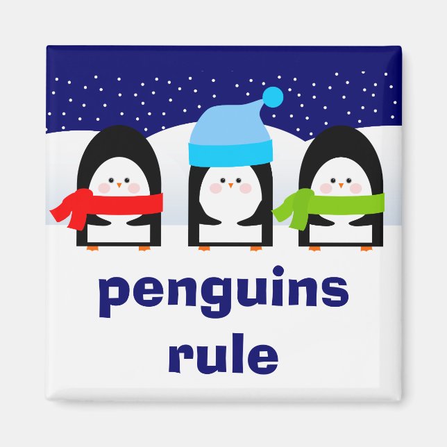 Penguins rule Magnet (Front)