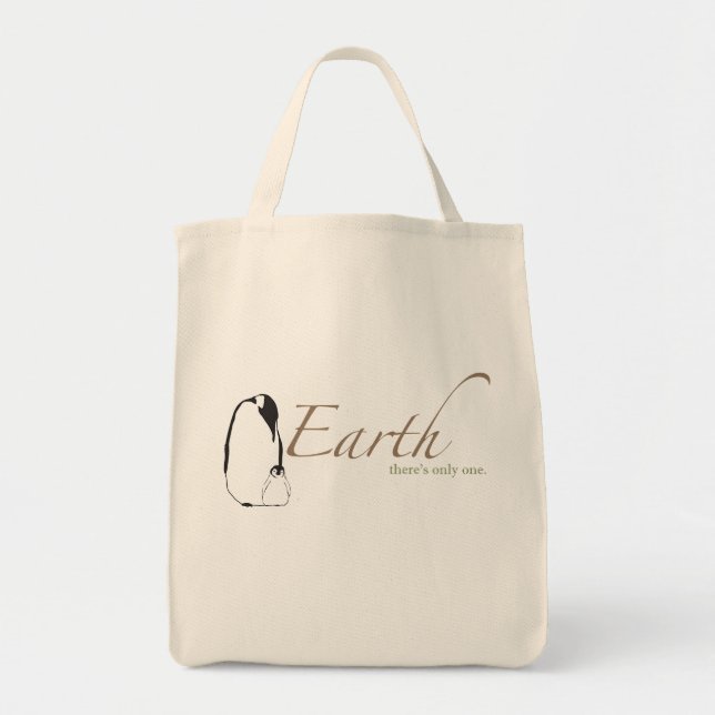 Penguins Save Earth Tote Bag (Front)