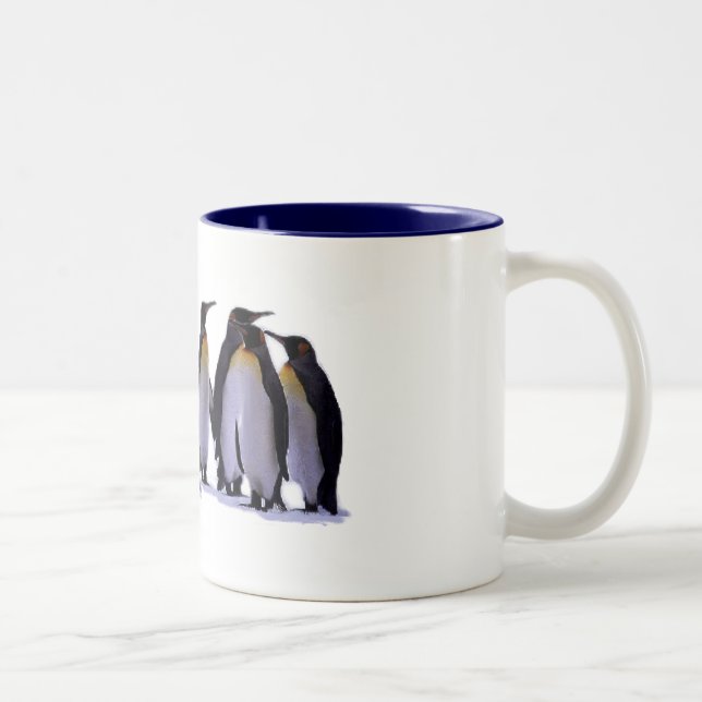 Penguins Six Two-Tone Coffee Mug (Right)