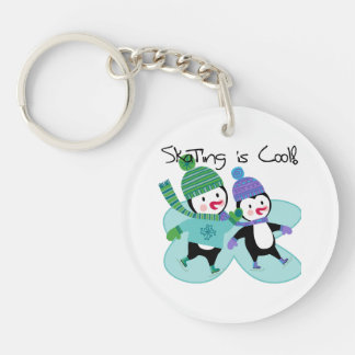 Penguins Skating is Cool Key Ring