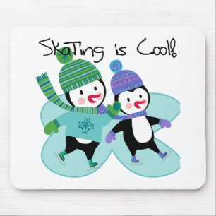 Penguins Skating is Cool Mouse Mat