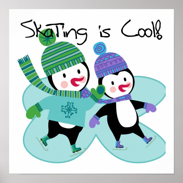 Penguins Skating is Cool Poster (Front)