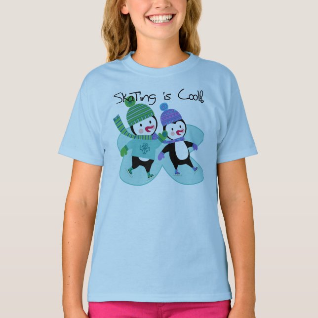 Penguins Skating is Cool T-Shirt (Front)
