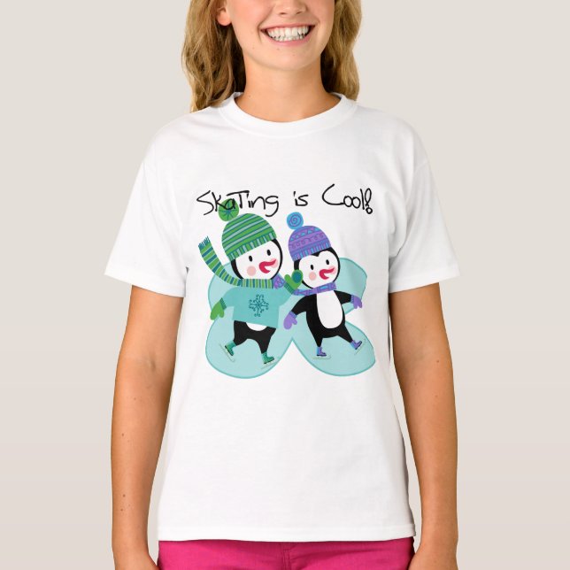 Penguins Skating is Cool T-Shirt (Front)