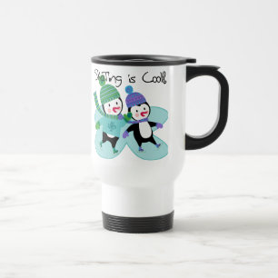Penguins Skating is Cool Travel Mug