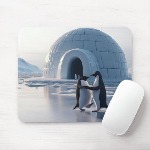 Penguins Slow Dancing Mouse Mat