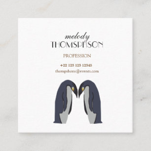 Penguins Square Business Card