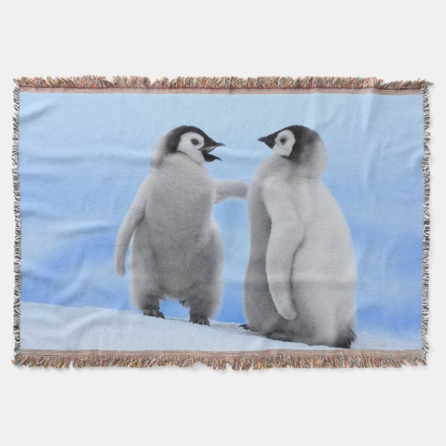 Penguins Throw Blanket (Front)