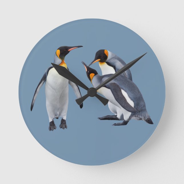 Penguins Trio Clock (Front)