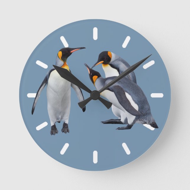 Penguins Trio Clock 2 (Front)