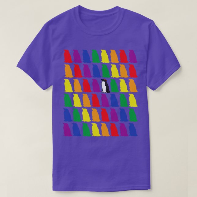 Penguins Waddle Pride T-Shirt (Design Front)