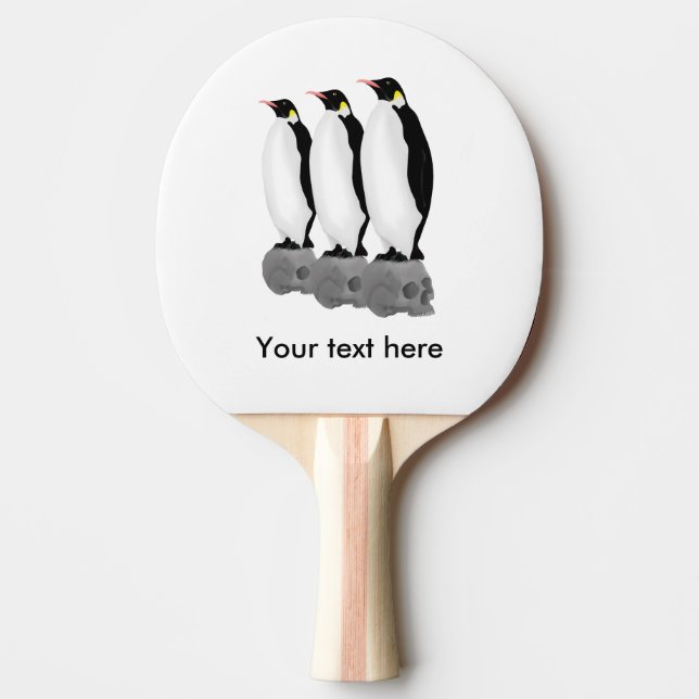 Penguins Will Inherit The Earth Ping Pong Paddle (Front)