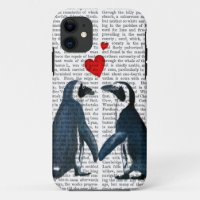 Penguins With Love Hearts