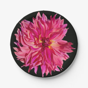 Penhill Dark Monarch dahlia paper plates