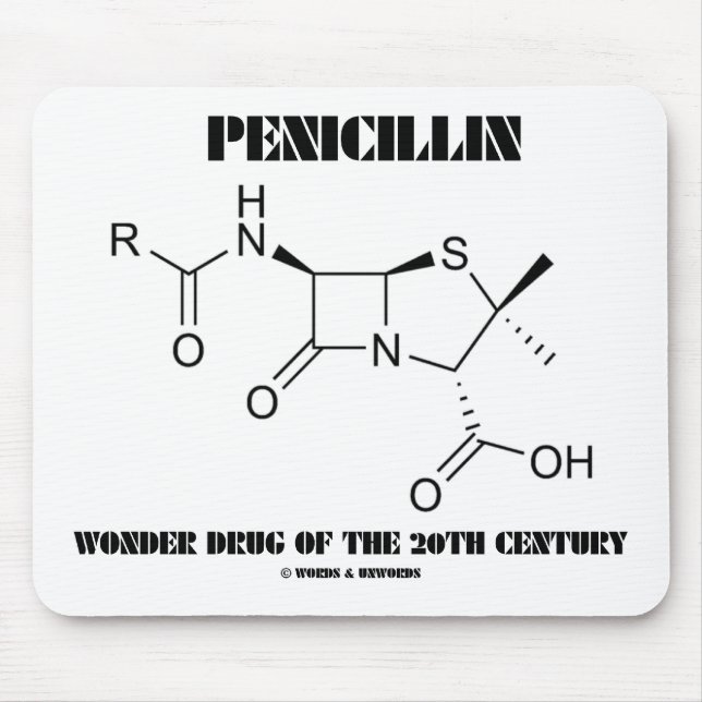 Penicillin Wonder Drug Of The 20th Century Mouse Mat (Front)