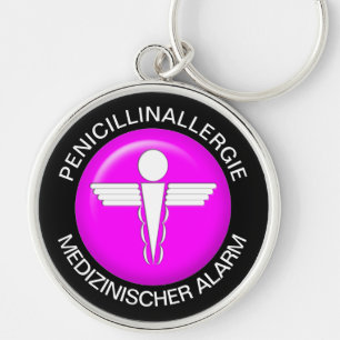 PENICILLINALLERGI  Medical Alert - Button Keychain